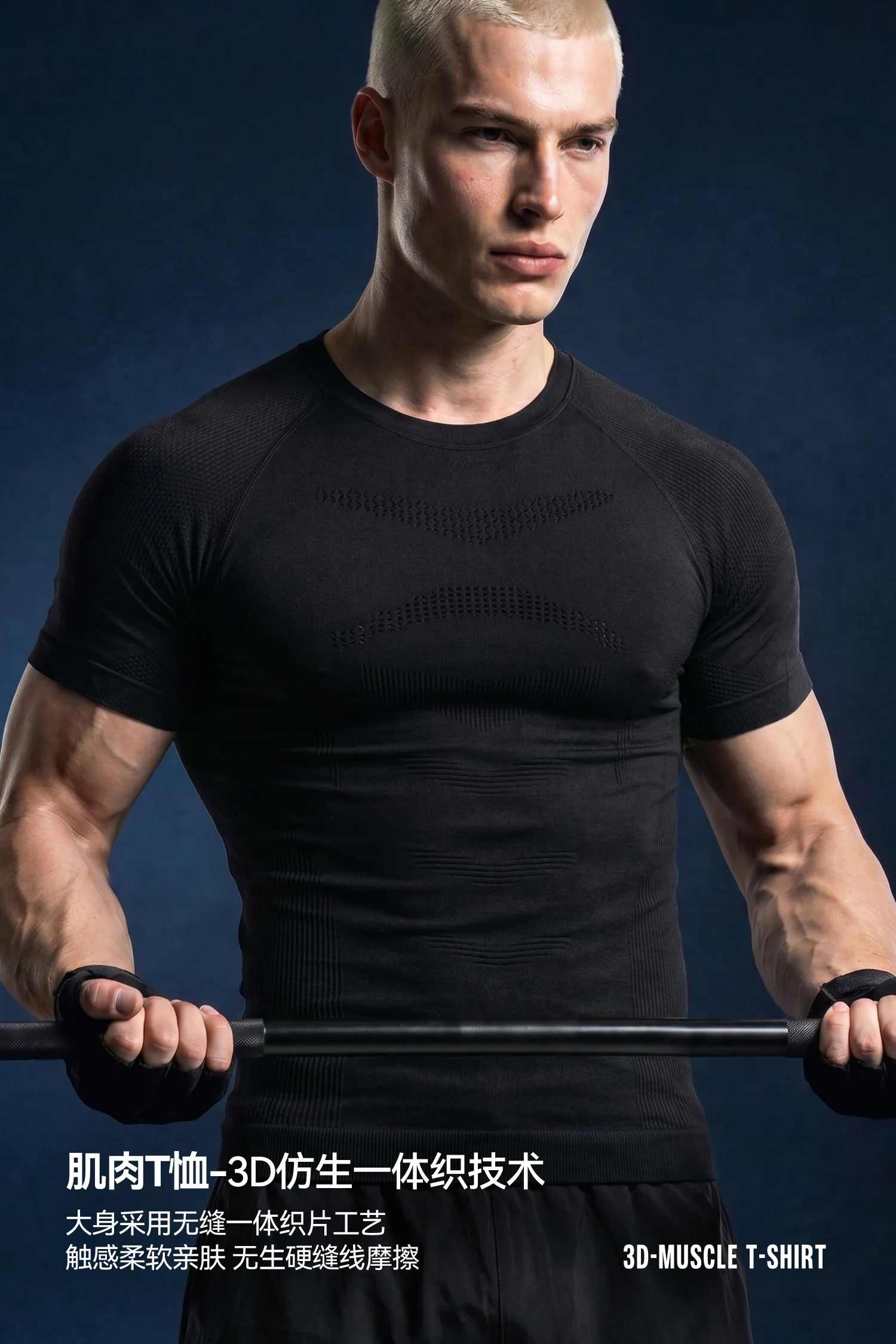Seamless Knit Muscle T-Shirt image 9