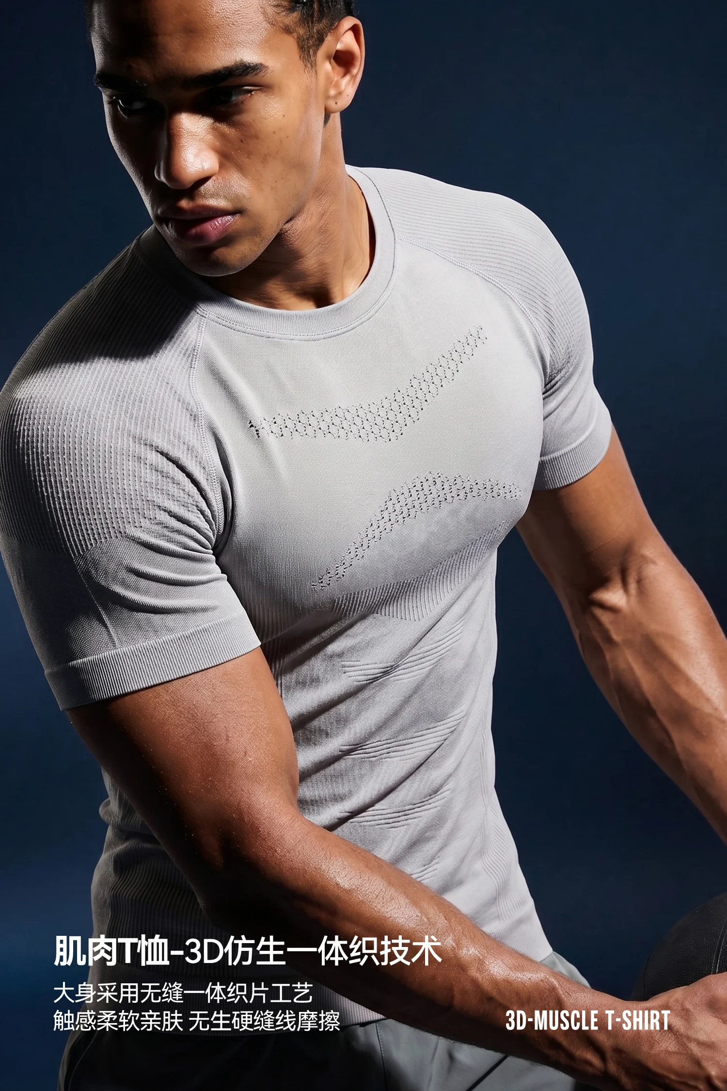 Seamless Knit Muscle T-Shirt image 11