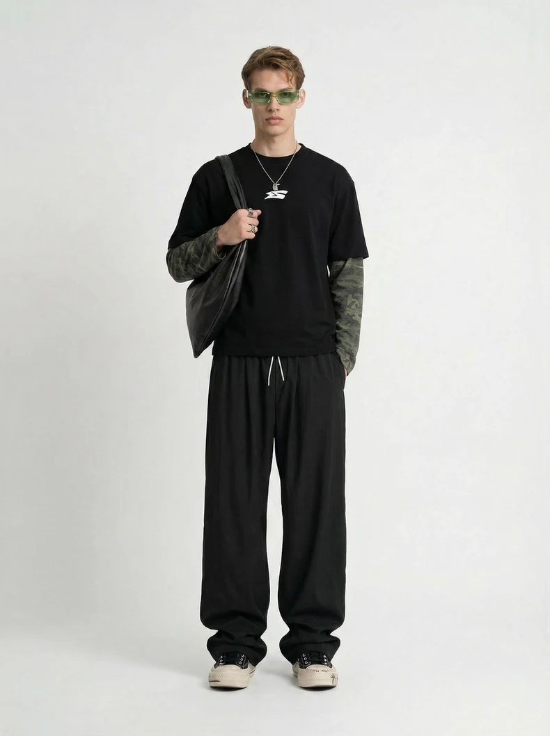 Street Plaid Quick-Dry Cooling Pants image 4