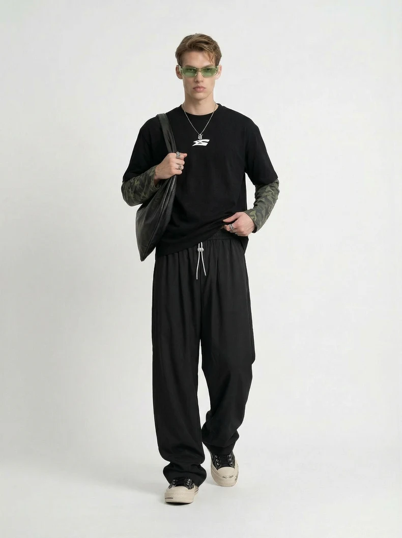 Street Plaid Quick-Dry Cooling Pants image 5