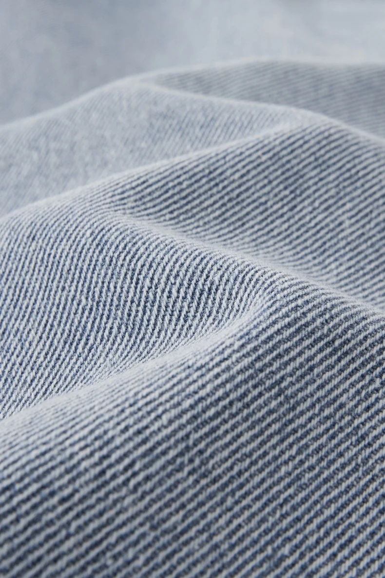 Washed Curved-Leg Denim Pants image 19