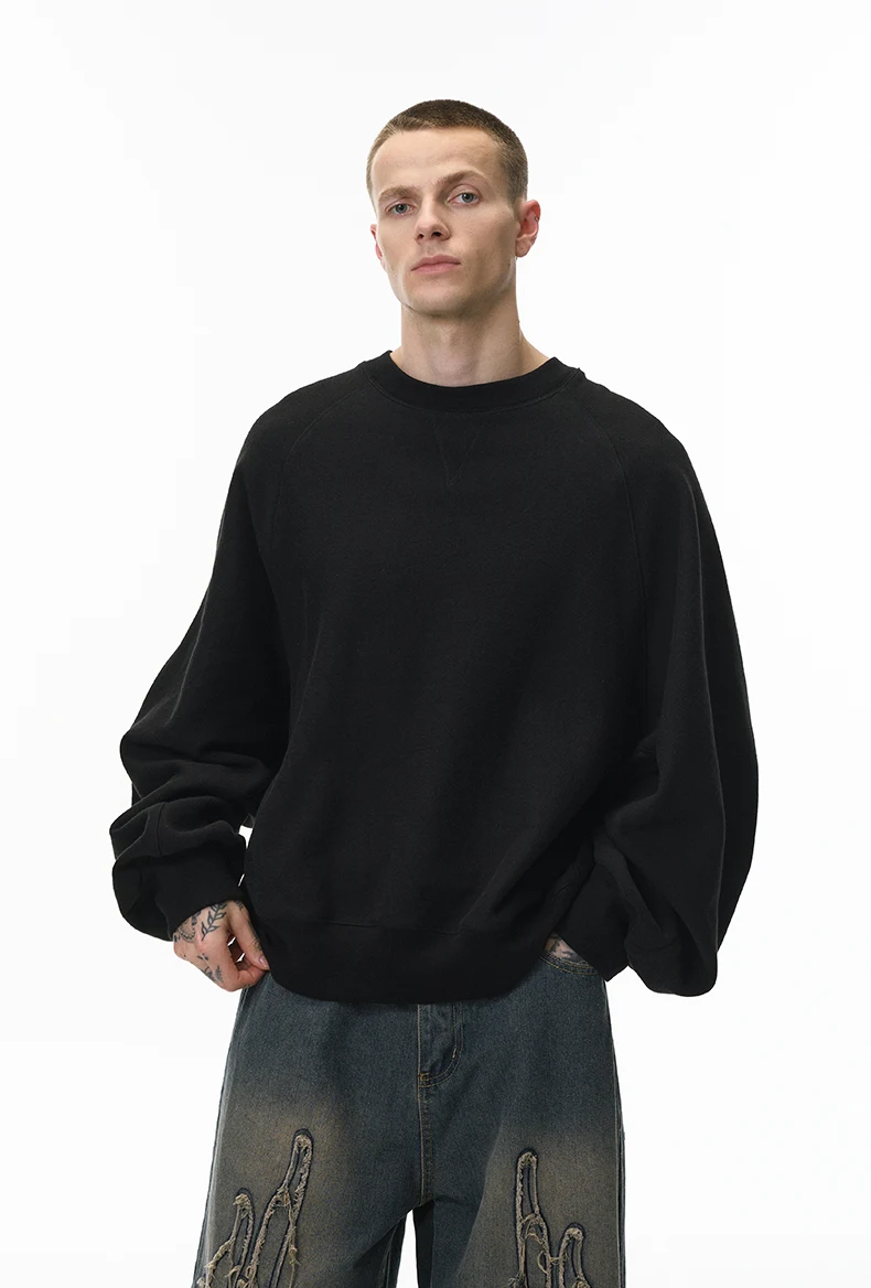 Batwing Horizontal-Knit Sweatshirt image 15