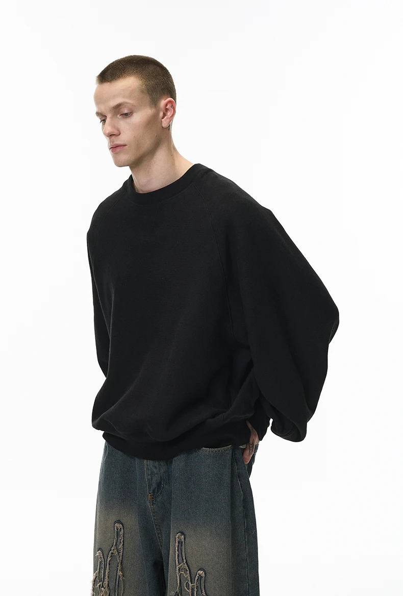 Batwing Horizontal-Knit Sweatshirt image 16