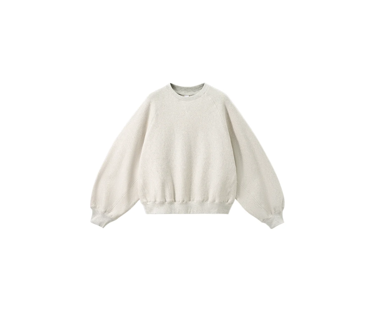 Batwing Horizontal-Knit Sweatshirt