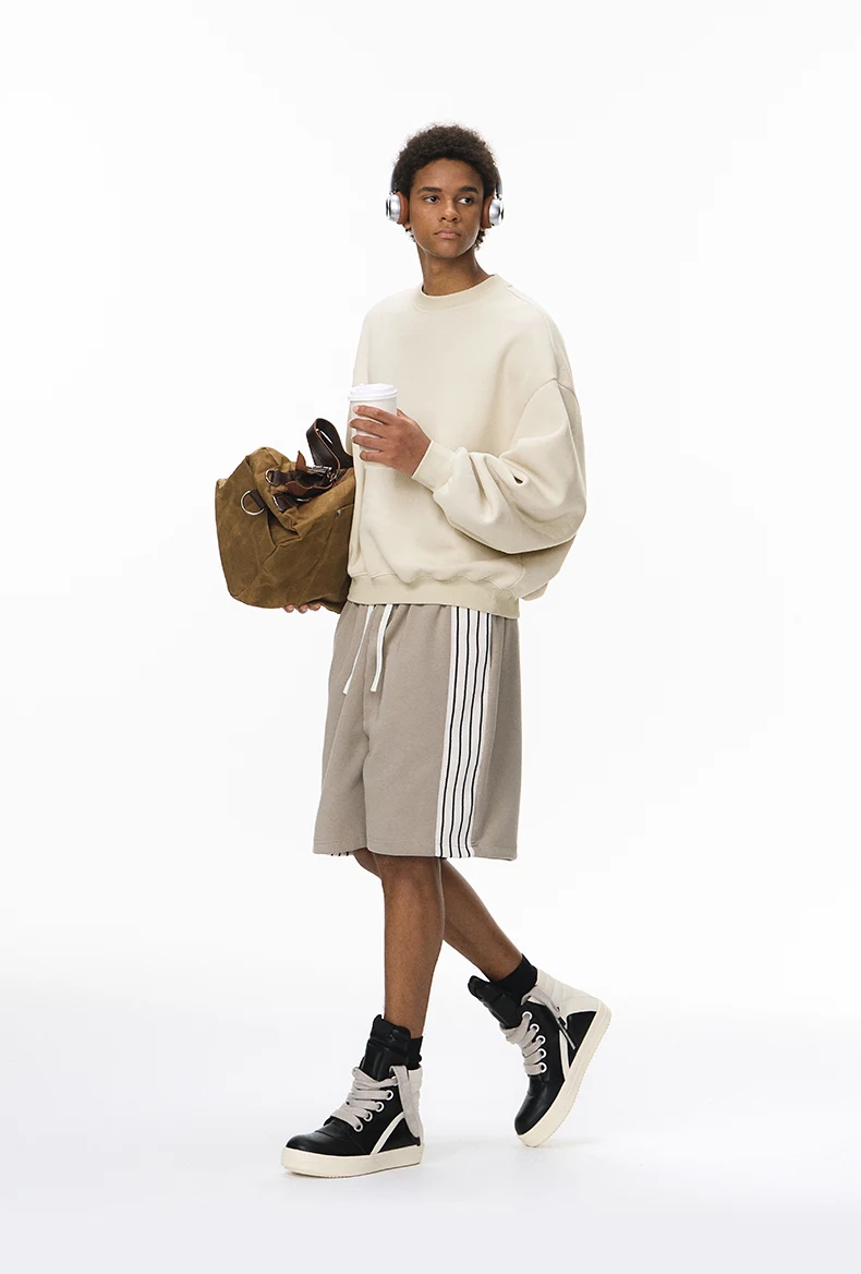 Fleece Scimitar-Sleeve Crewneck image 2