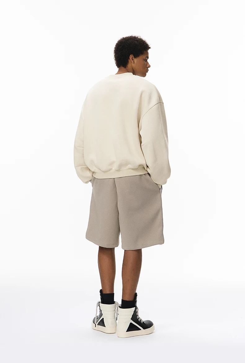 Fleece Scimitar-Sleeve Crewneck image 3