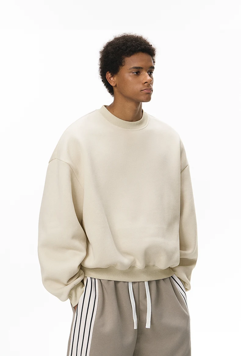 Fleece Scimitar-Sleeve Crewneck image 5