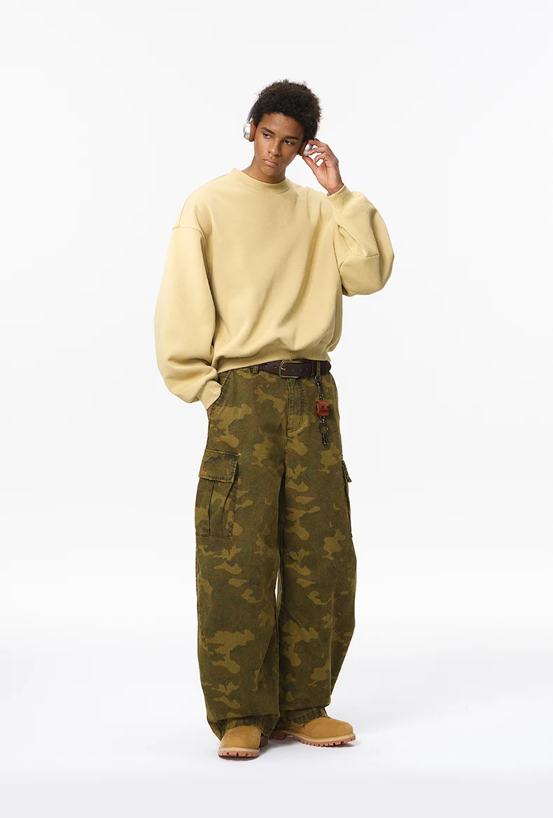 Fleece Scimitar-Sleeve Crewneck image 7