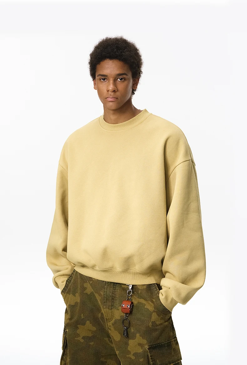 Fleece Scimitar-Sleeve Crewneck image 8