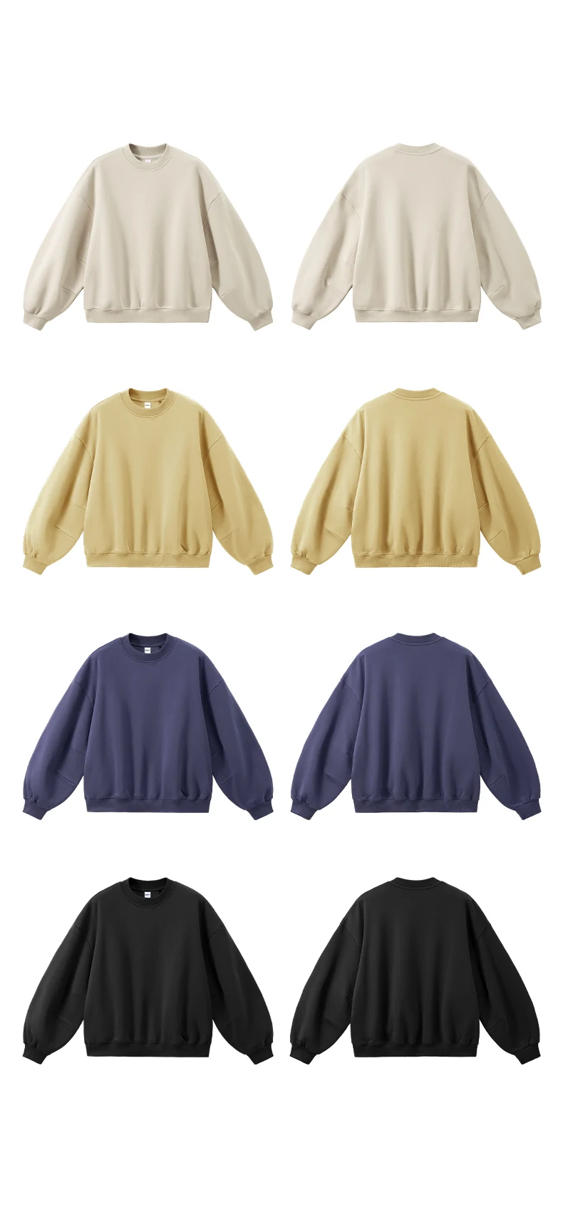 Fleece Scimitar-Sleeve Crewneck image 15