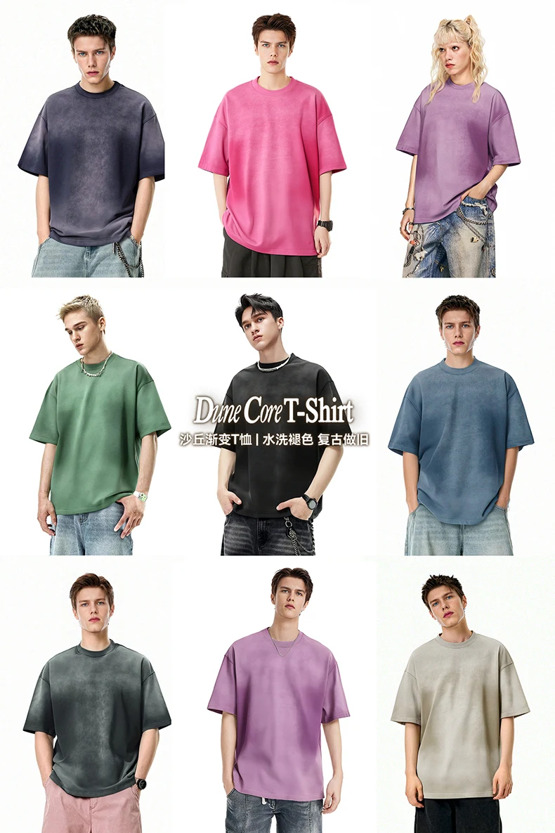 Washed Gradient Oversize T-Shirt image 8