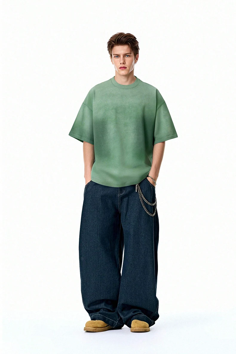 Washed Gradient Oversize T-Shirt image 11