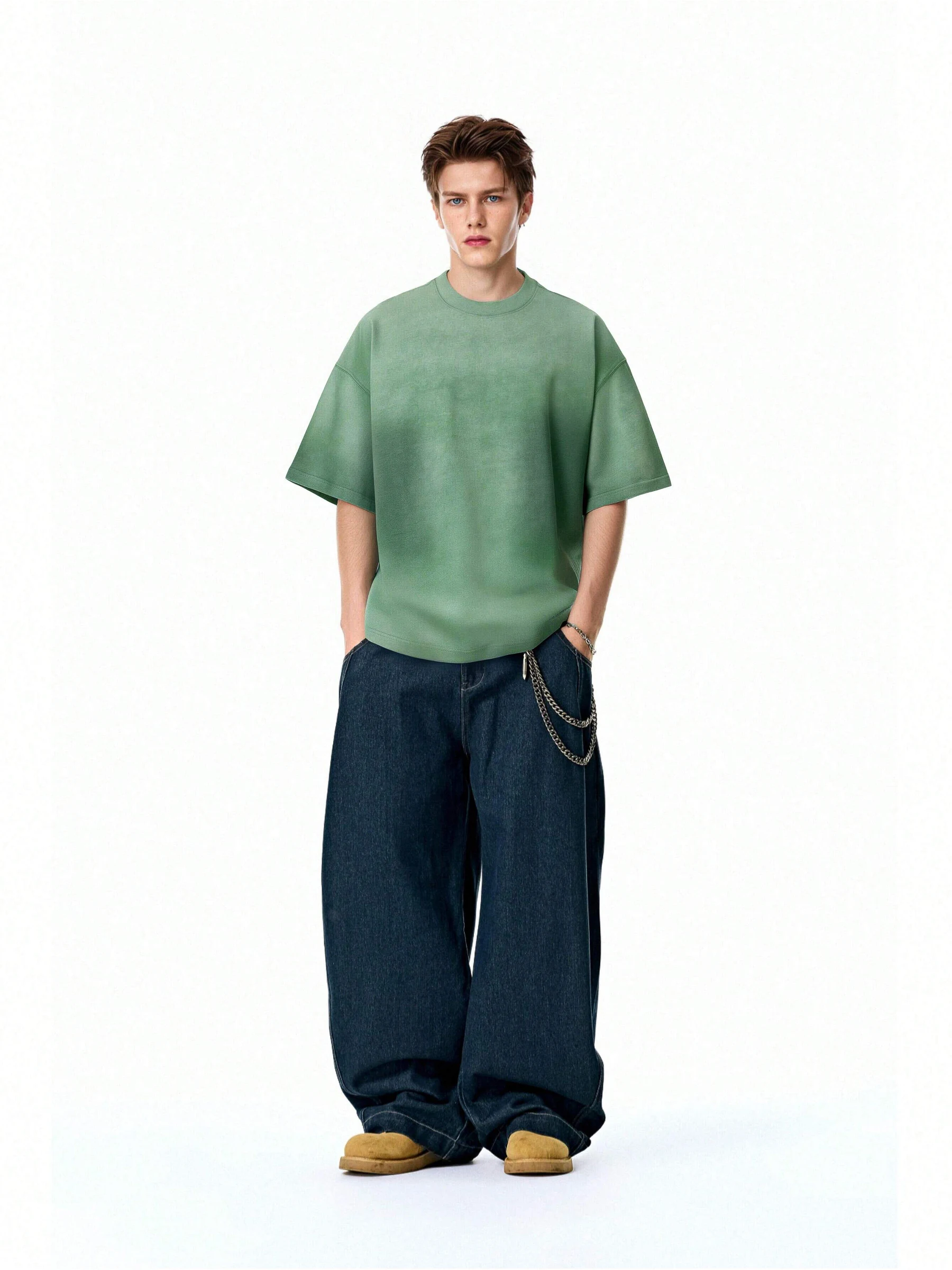 Washed Gradient Oversize T-Shirt image 44