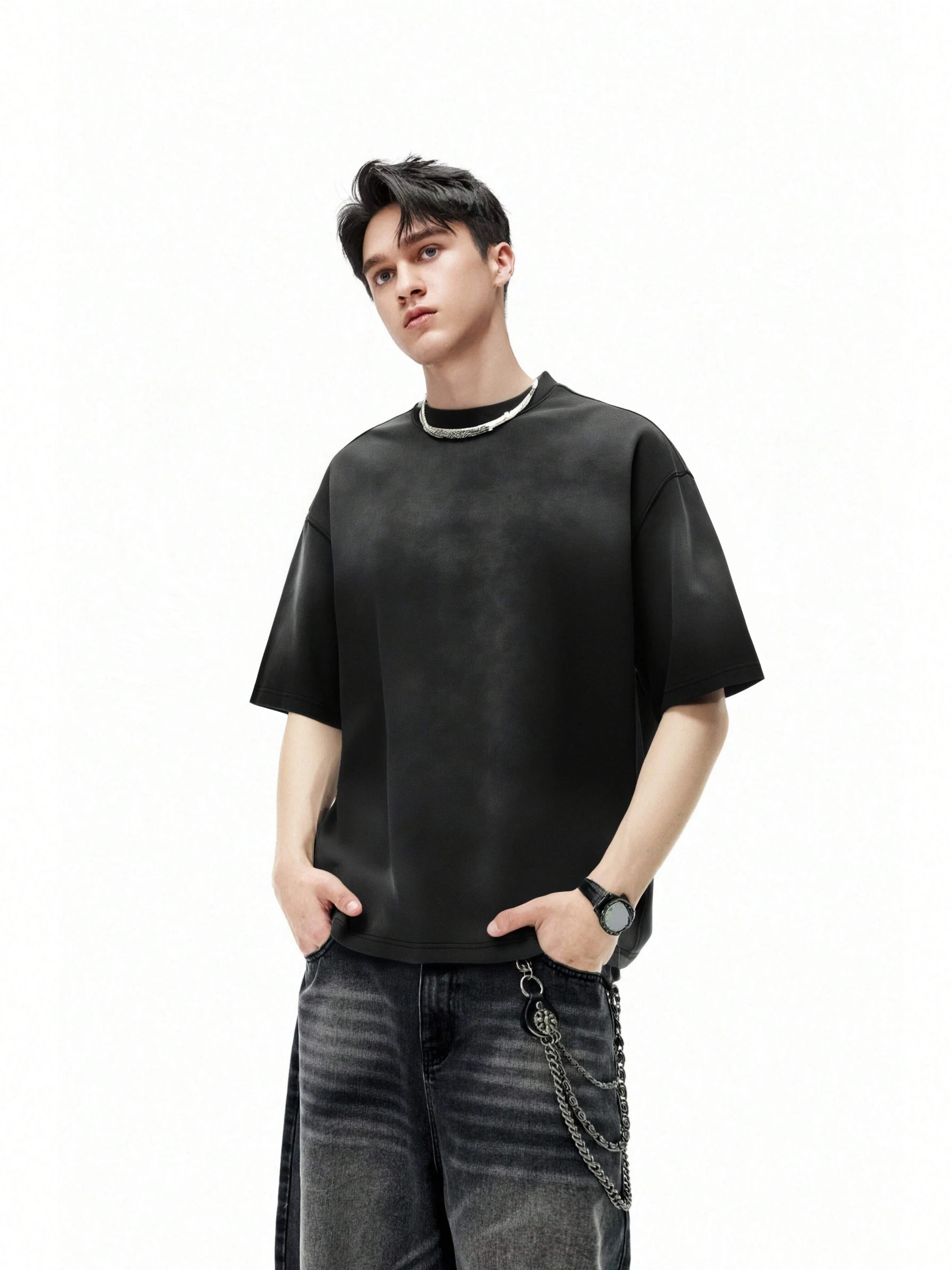 Washed Gradient Oversize T-Shirt image 45