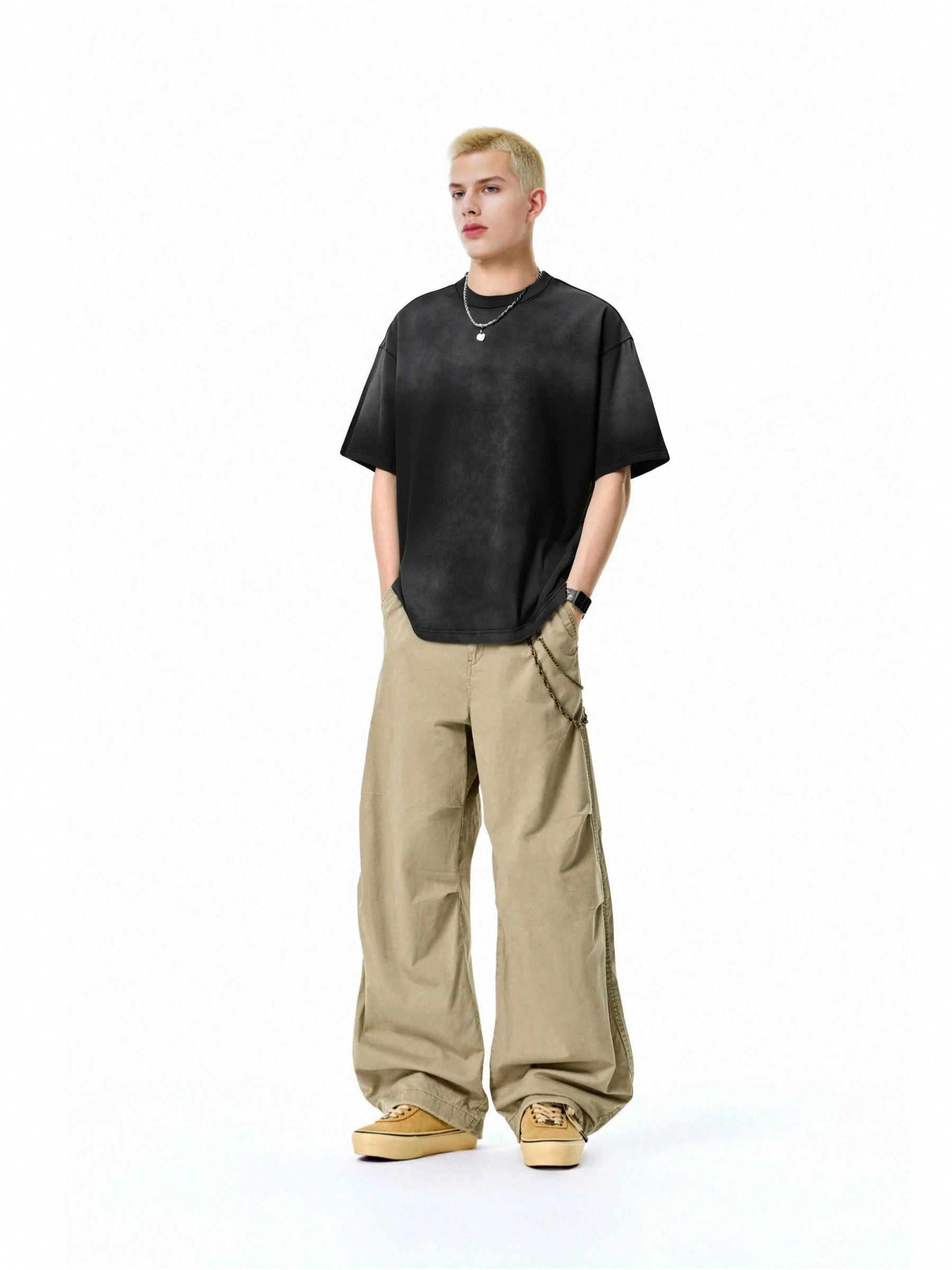 Washed Gradient Oversize T-Shirt image 46