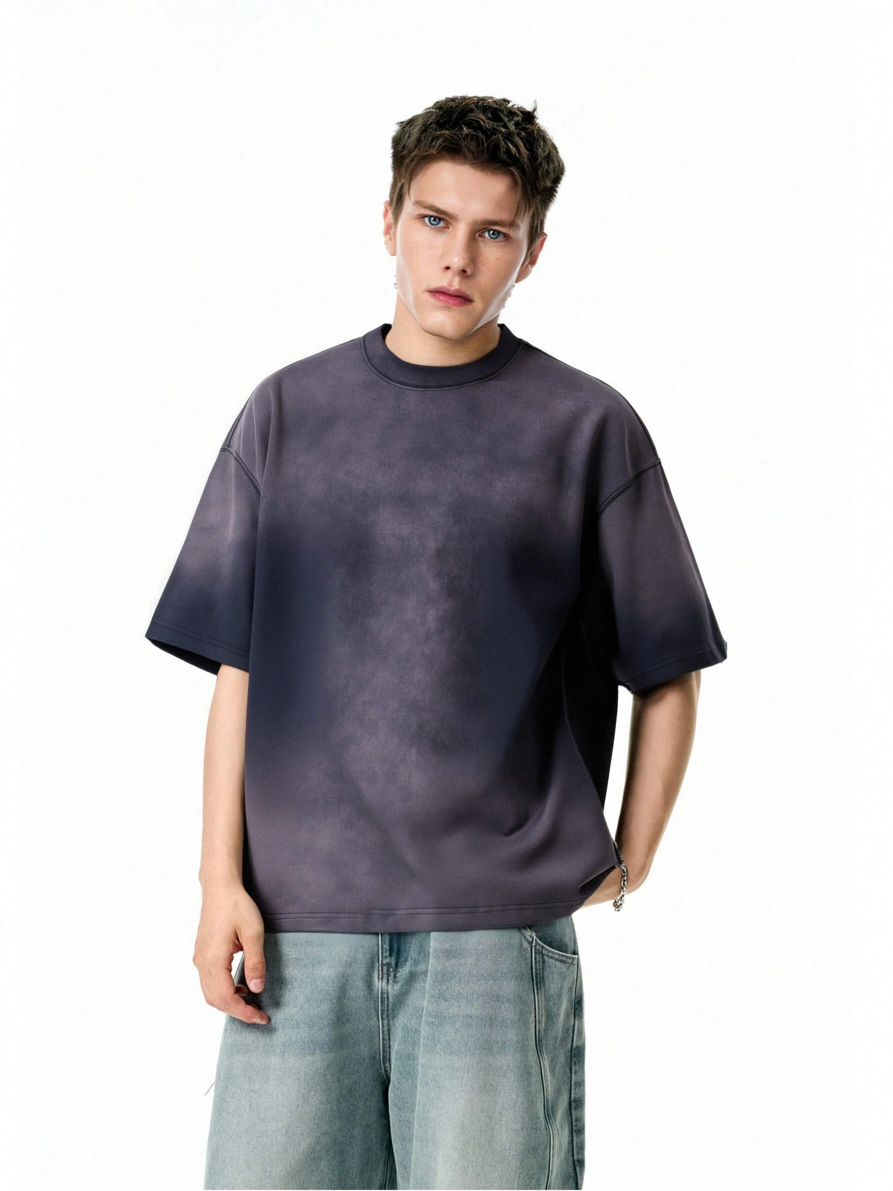 Washed Gradient Oversize T-Shirt image 47