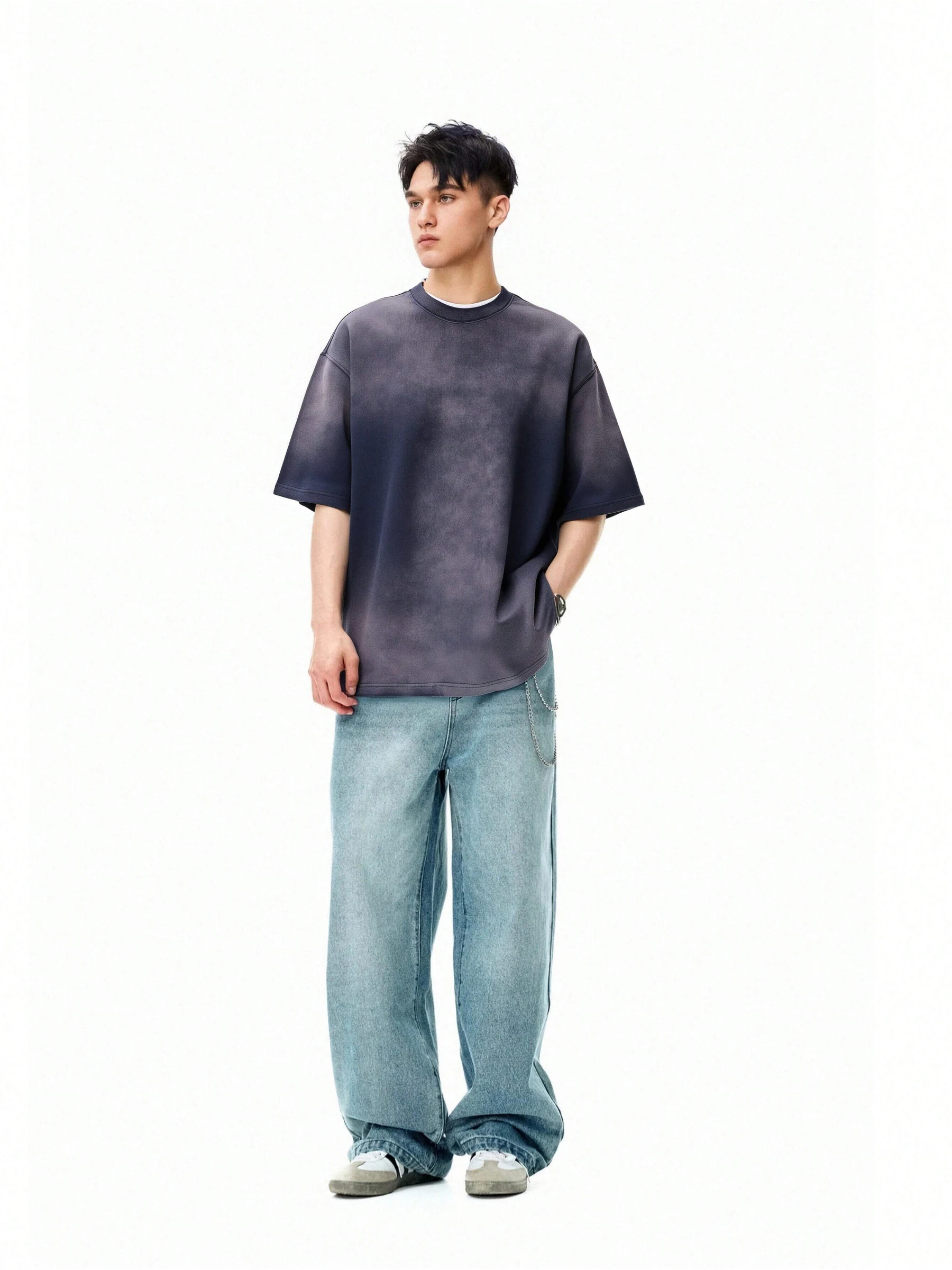 Washed Gradient Oversize T-Shirt image 51