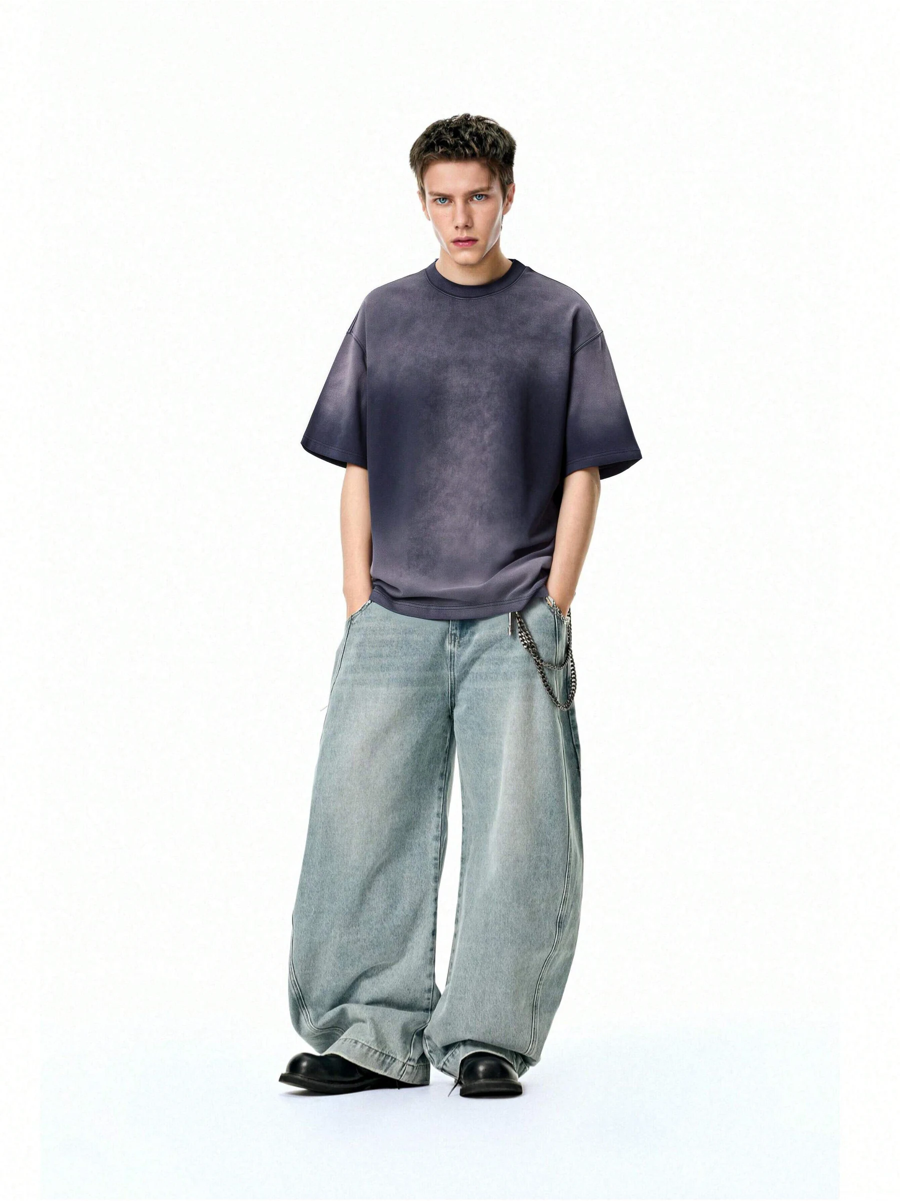 Washed Gradient Oversize T-Shirt image 54