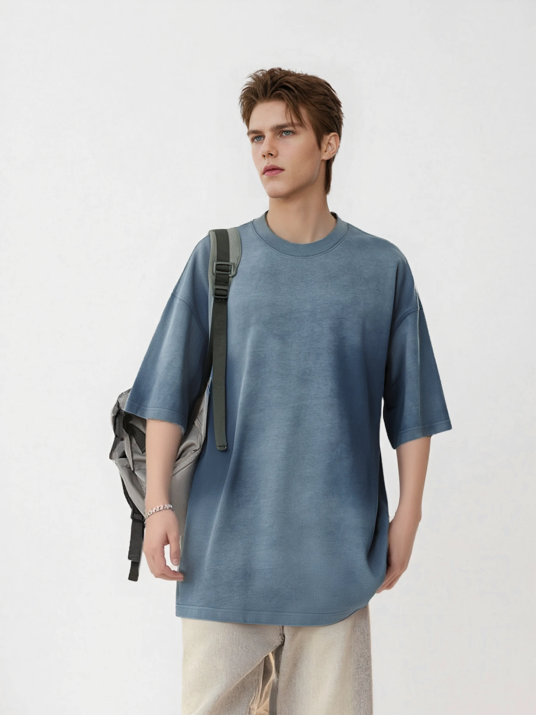 Washed Gradient Oversize T-Shirt image 60