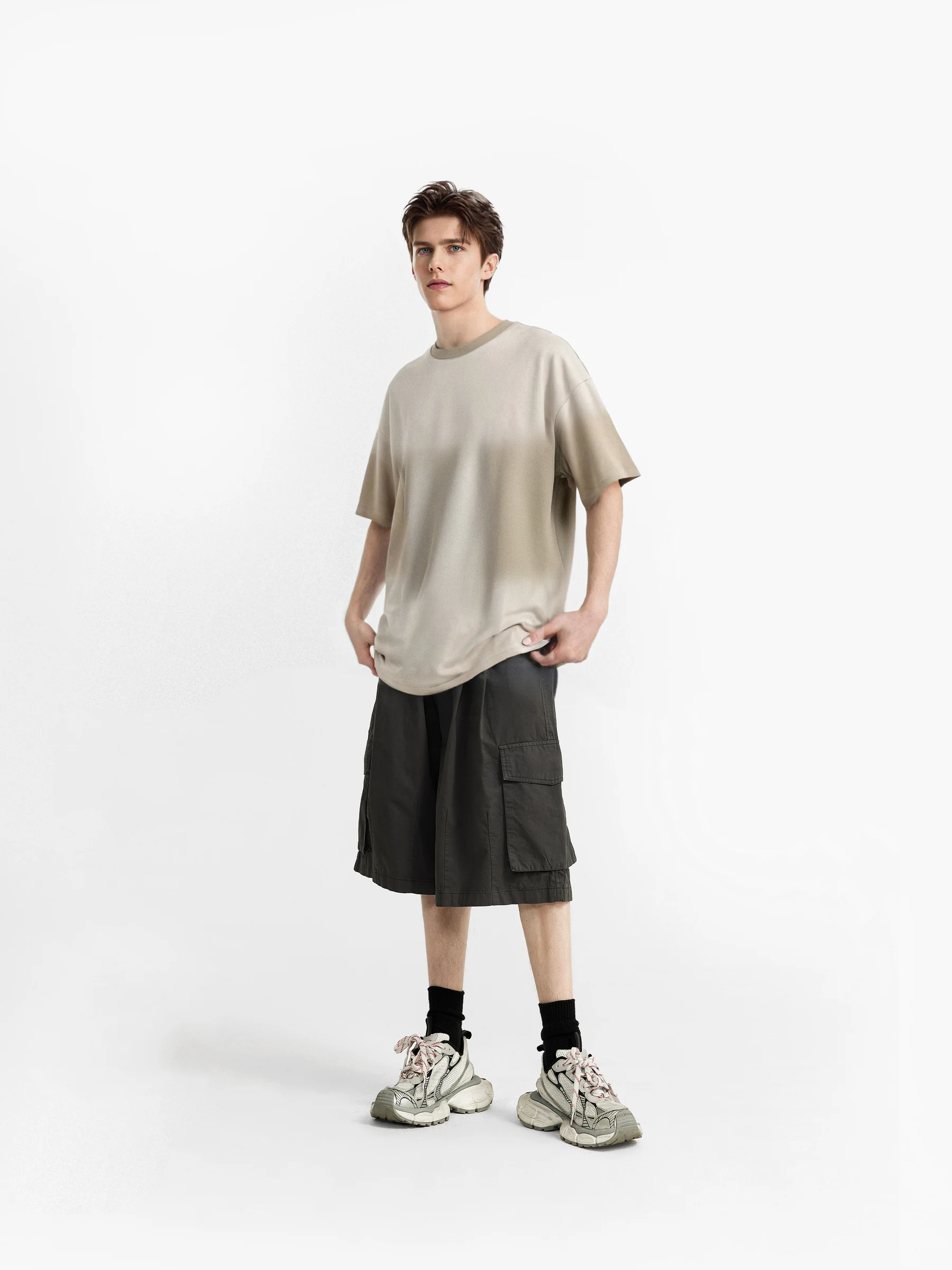 Washed Gradient Oversize T-Shirt image 62