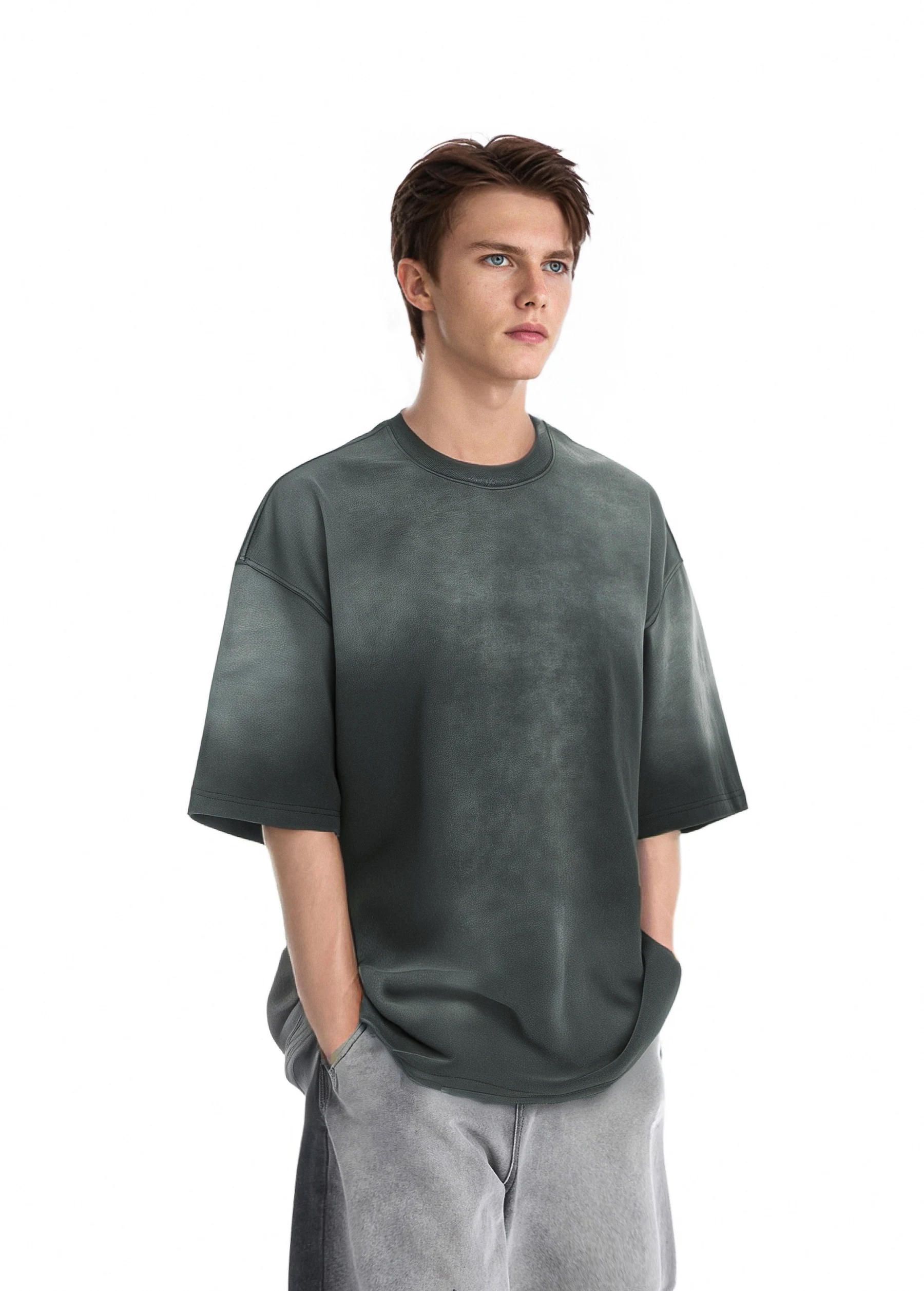 Washed Gradient Oversize T-Shirt image 64