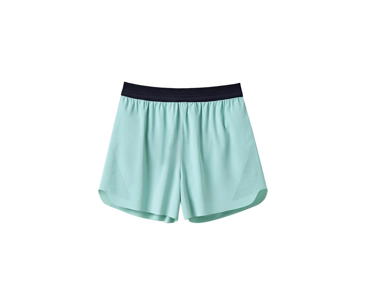Laser-Cut Two-in-One Running Shorts