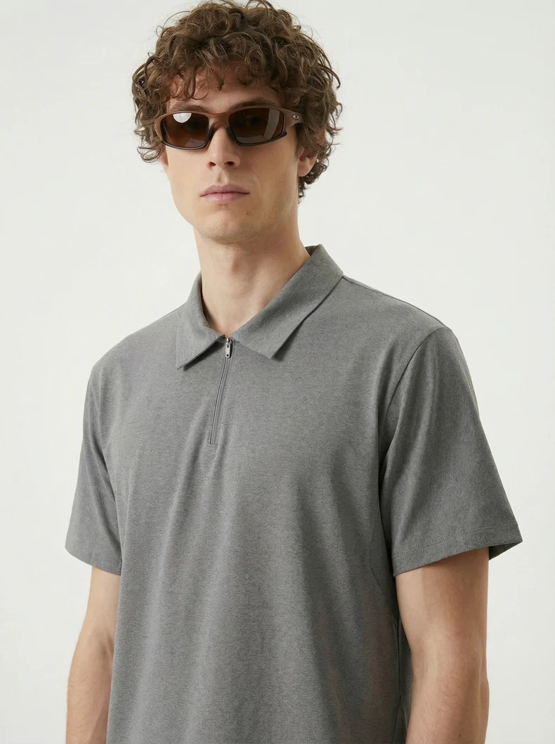 Air-Hole Zip Performance Polo image 18