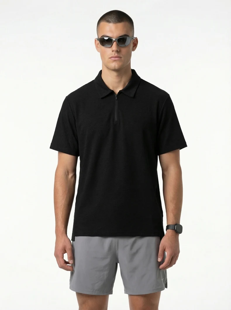 Air-Hole Zip Performance Polo image 26
