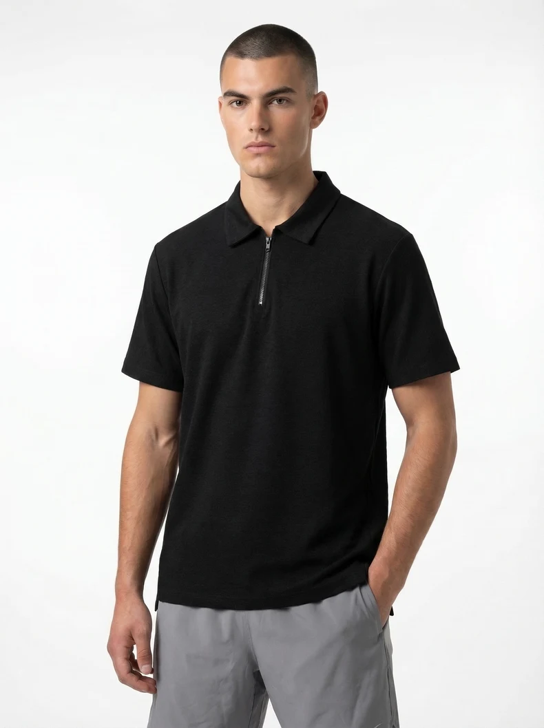 Air-Hole Zip Performance Polo image 27