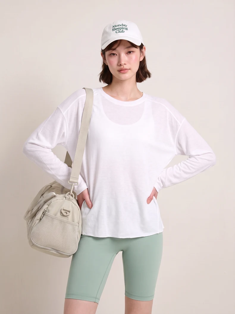 Wool Snowflake Yarn Long Sleeve T-Shirt image 3