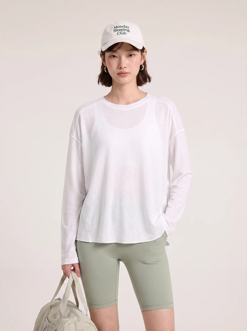 Wool Snowflake Yarn Long Sleeve T-Shirt image 4