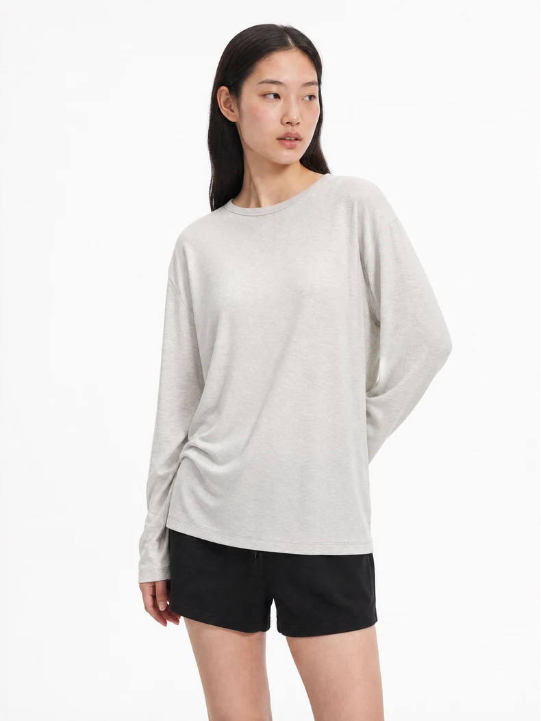 Tencel Wool Crewneck Long Sleeve image 8