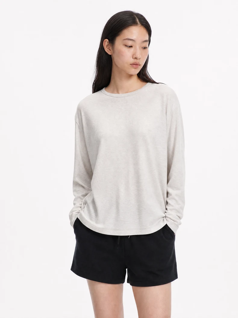 Tencel Wool Crewneck Long Sleeve image 9