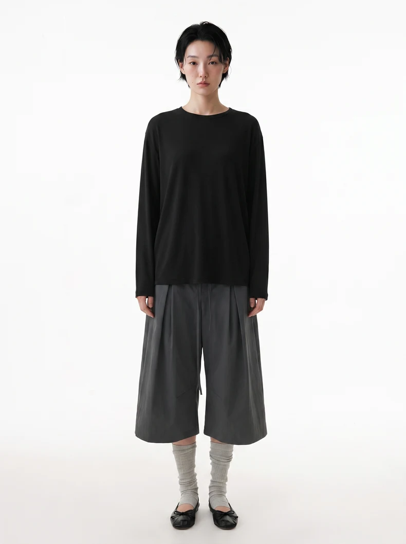 Tencel Wool Crewneck Long Sleeve image 11