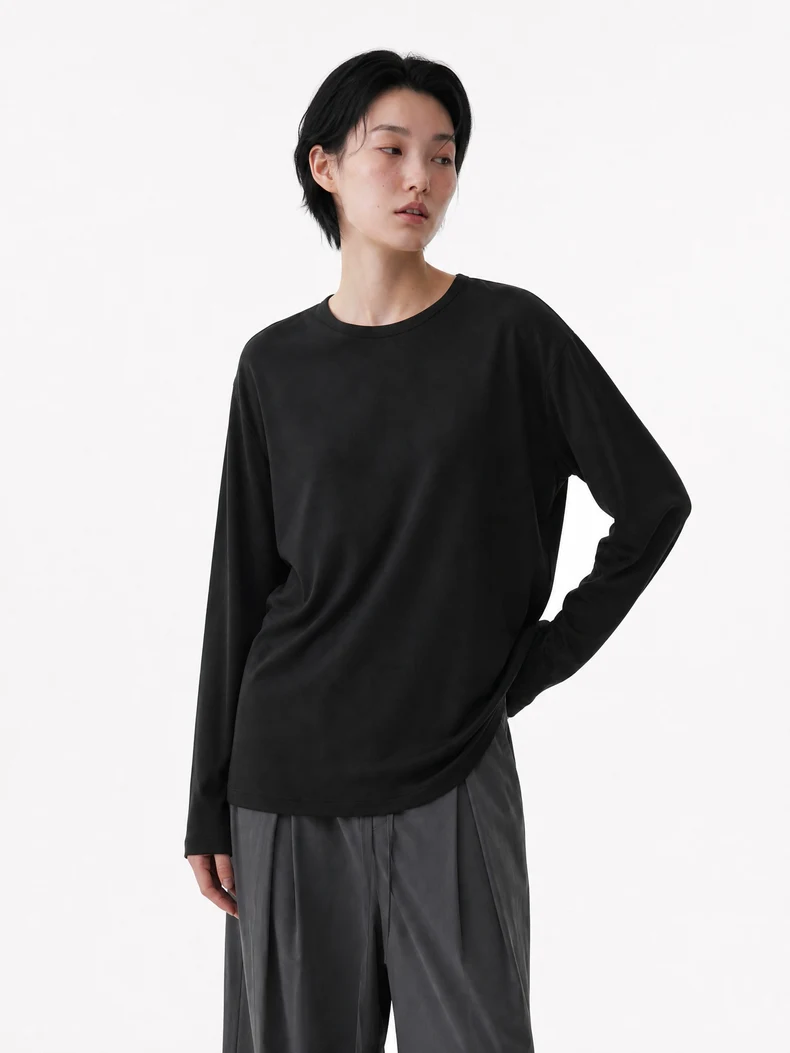 Tencel Wool Crewneck Long Sleeve image 14
